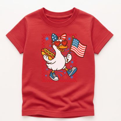 Patriotic Goose Kids Gildan 5000B Tee