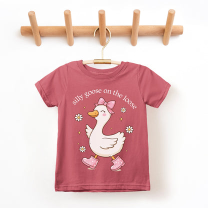 Silly Goose on the Loose Toddler T-Shirt | Rabbit Skins 3321 | DTF Print