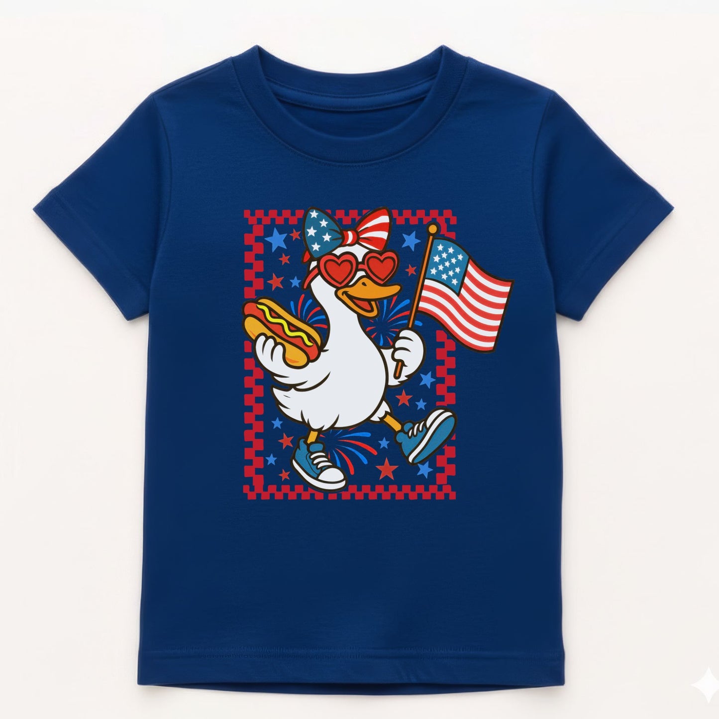 Patriotic Goose Kids Gildan 5000B Tee