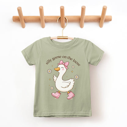 Silly Goose on the Loose Toddler T-Shirt | Rabbit Skins 3321 | DTF Print