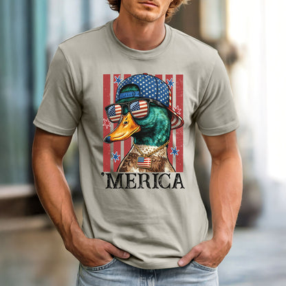 MERICA Mallard Duck Comfort Colors Vintage Heavyweight Men's Tee