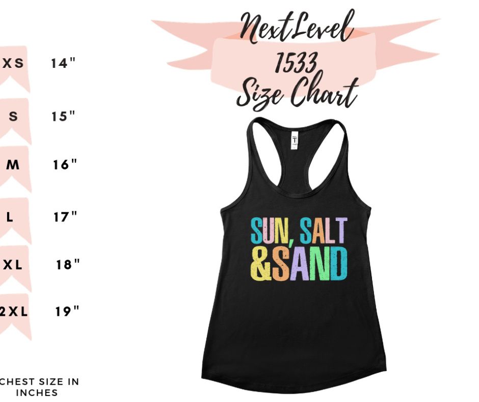 Summer Vibes Next Level Racerback Tank – Next Level 1553 | Choose Your Design