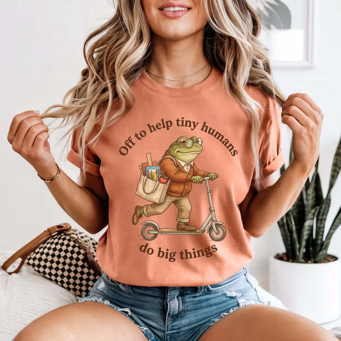 Off to Help Tiny Humans Do Big Things | Comfort Colors Teacher Tee