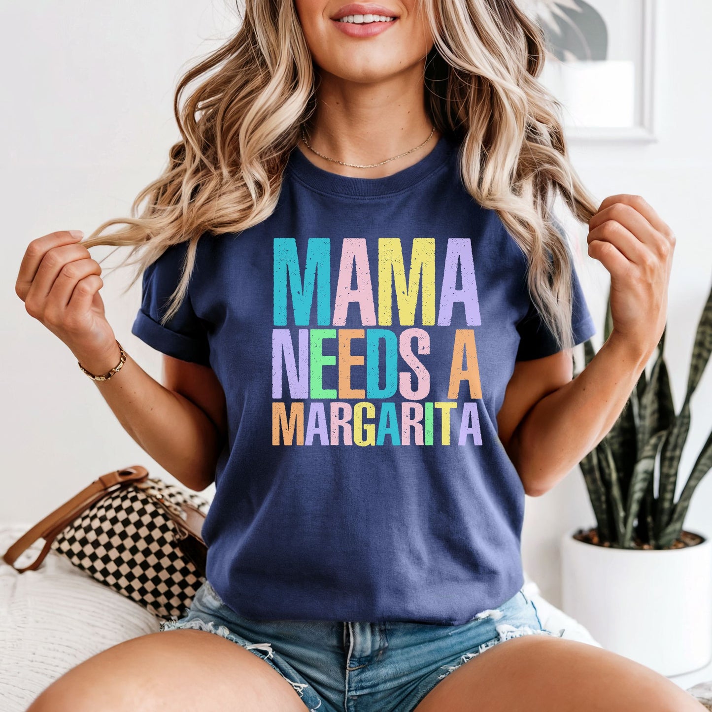 Mama Needs A Margarita | Comfort Colors Vintage Heavyweight Unisex Tee