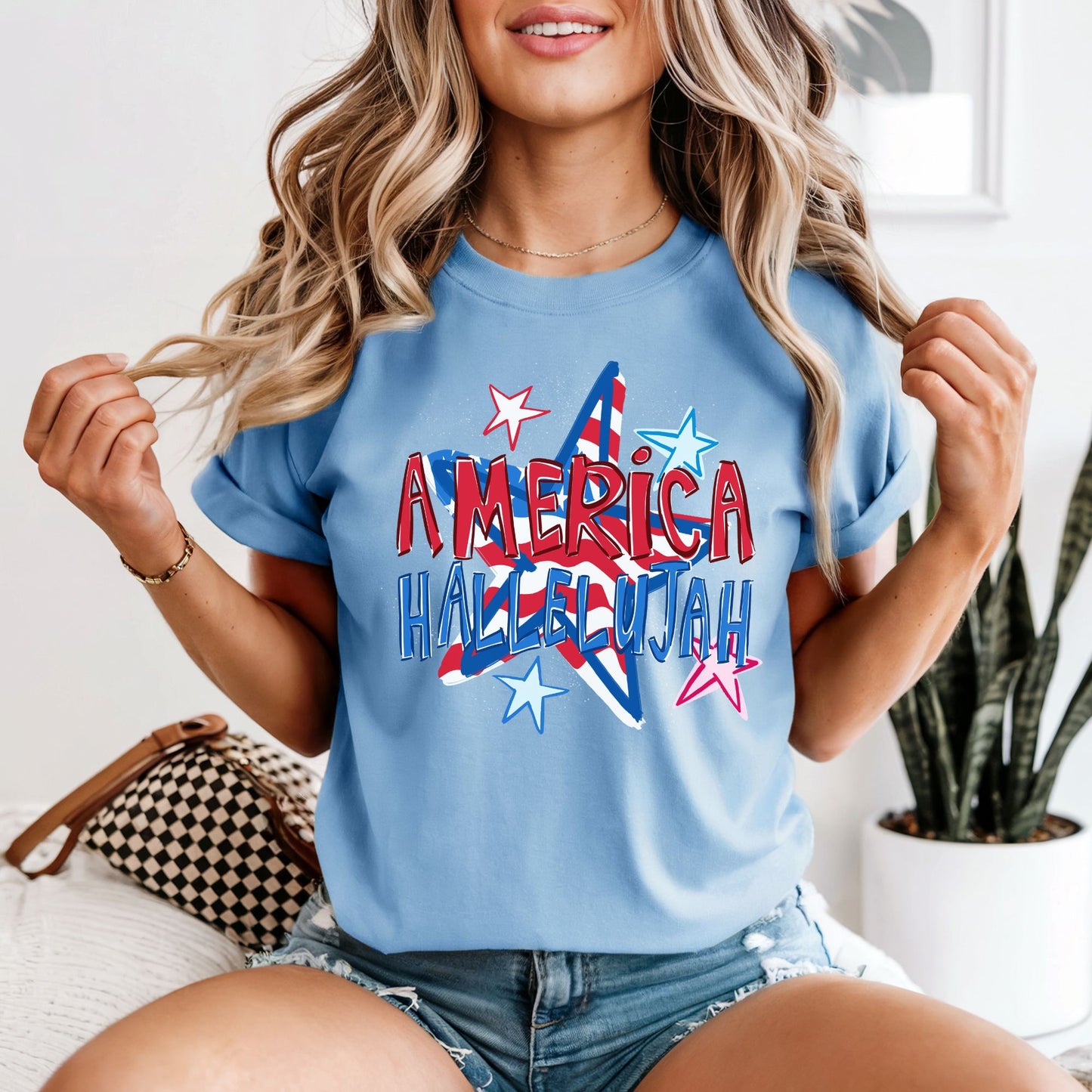 America Hallelujah Comfort Colors Tee