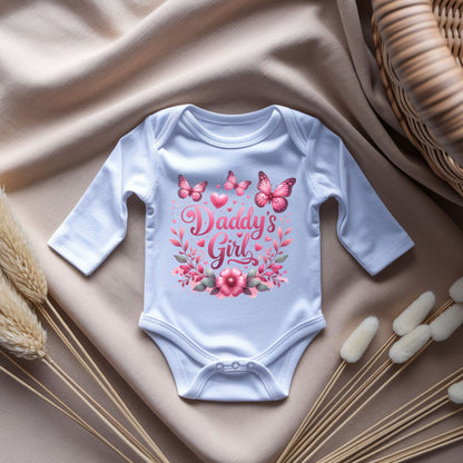 Daddy's Girl Baby Onesie | Rabbit Skins 4424 | DTF Print