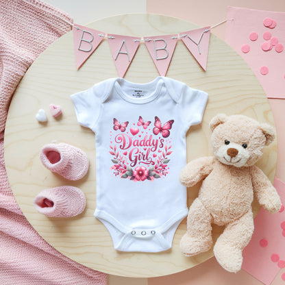 Daddy's Girl Baby Onesie | Rabbit Skins 4424 | DTF Print