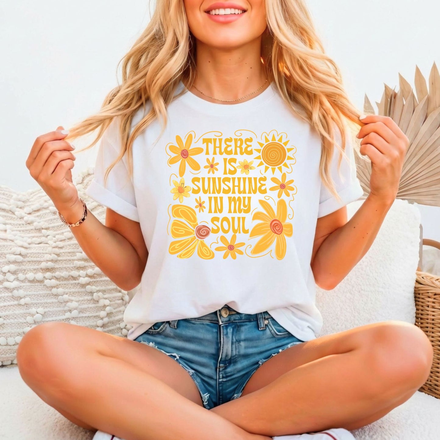 There Is Sunshine In My Soul – Bella Canvas 3001 Relaxed Fitted Unisex Tee