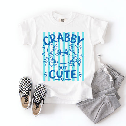 Crabby But Cute - Kids Beach Tee