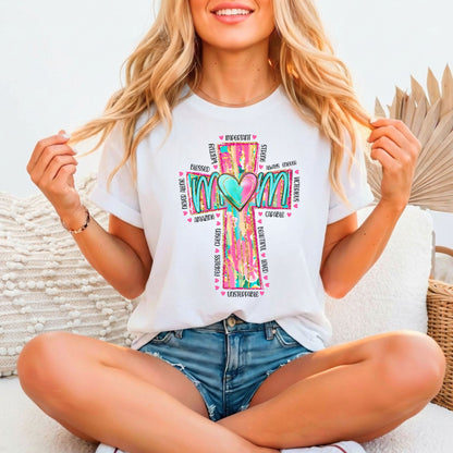 Faith-Based Affirmations Mom's Tee | Bella Canvas 3001 Relaxed Fitted