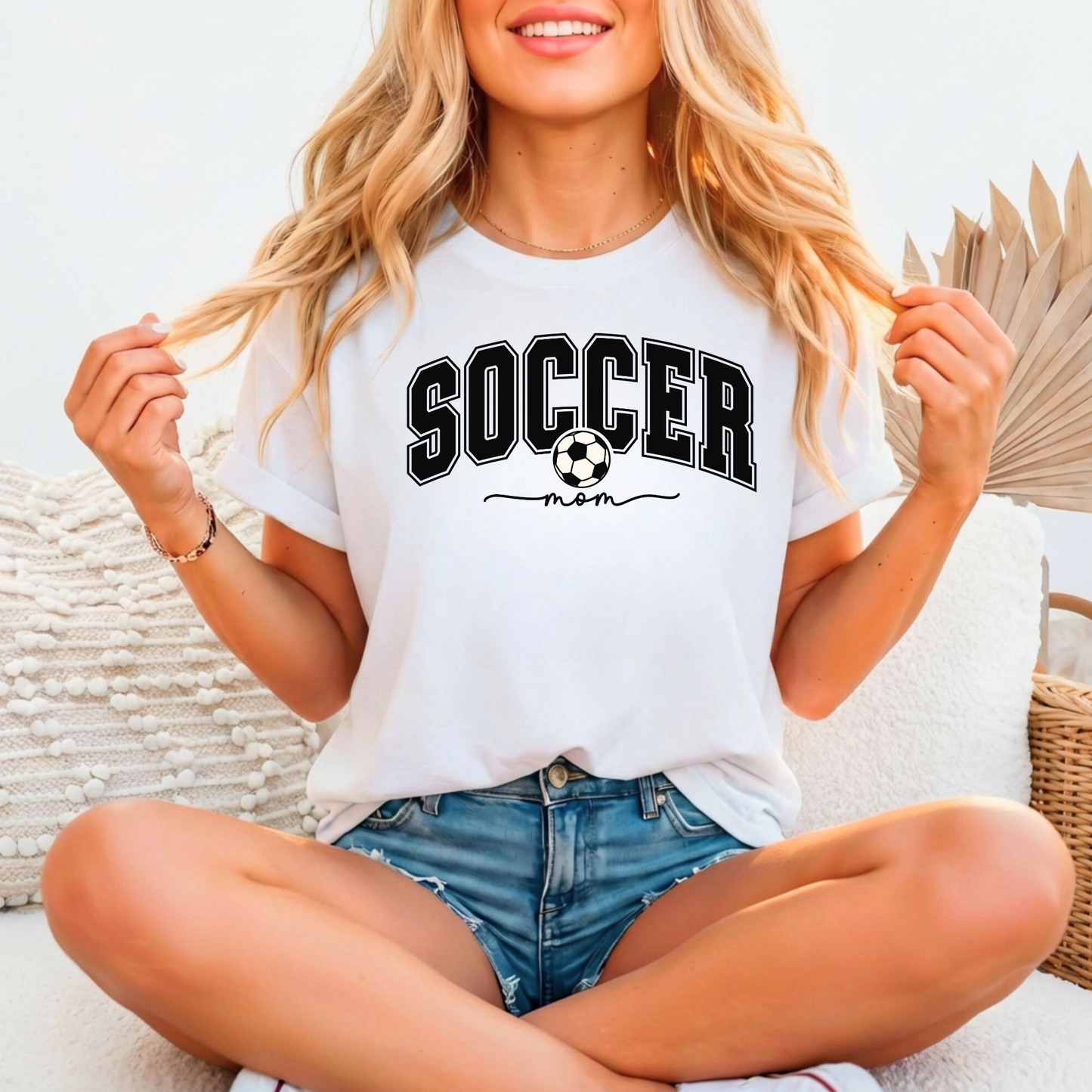 Soccer Mom Shirt | Bella Canvas 3001 Relaxed Fitted Tee | Game Day Apparel