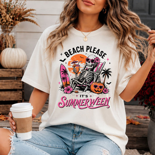 Beach Please – Summerween Comfort Colors Tee