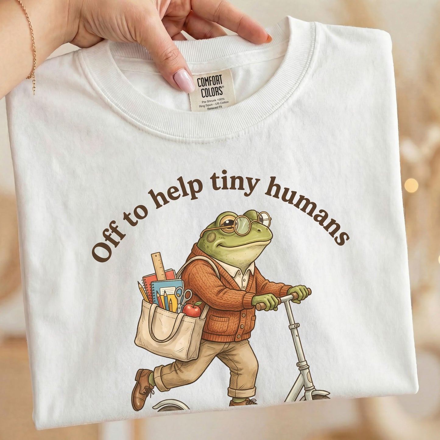 Off to Help Tiny Humans Do Big Things | Comfort Colors Teacher Tee