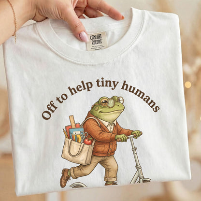 Off to Help Tiny Humans Do Big Things | Comfort Colors Teacher Tee
