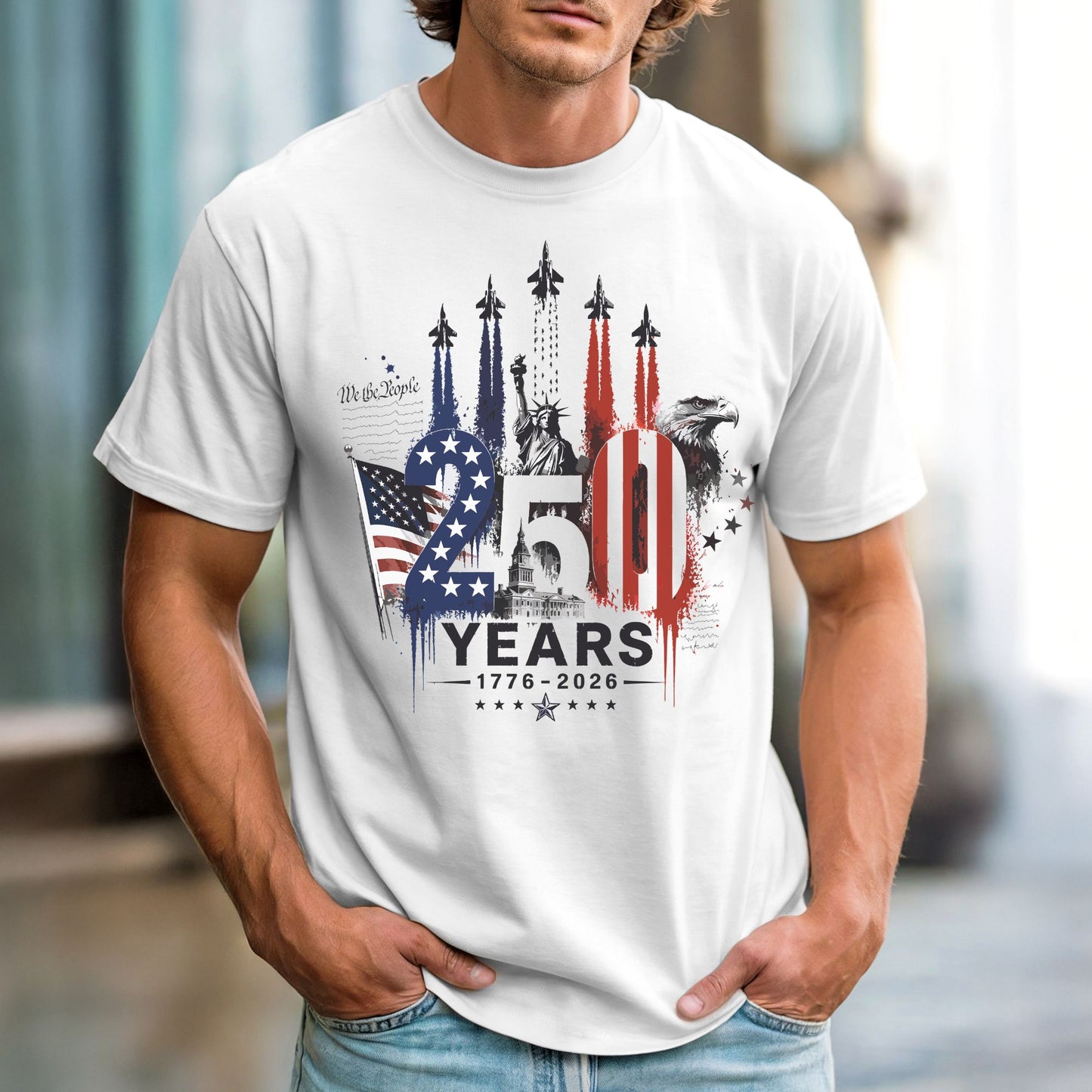 Blue Angels 250 Years Comfort Colors Unisex Tee