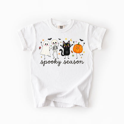 Spooky Season Doodles Kids Comfort Colors Tee | Youth XS–XL