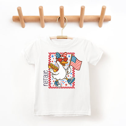 Patriotic Goose 4th of July Personalized Children's Tee - Rabbit Skins