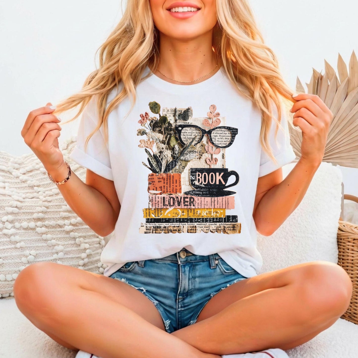 Vintage Book Lover Relaxed Fitted Bella Canvas Graphic T-shirt