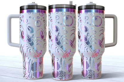 Laser Engraved 40oz Stainless Steel Lobster Tumbler