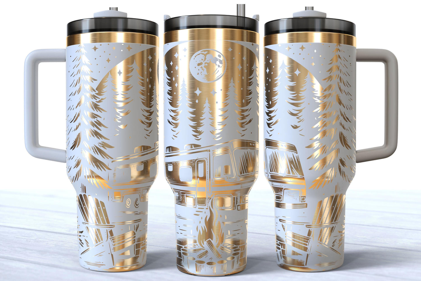 RV Camping Laser Engraved 40oz Makerflo Tumbler