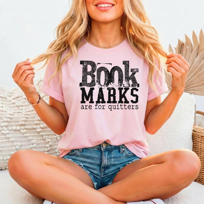 Bookmarks Are For Quitters Relaxed Fitted T-shirt, Bella Canvas 3001