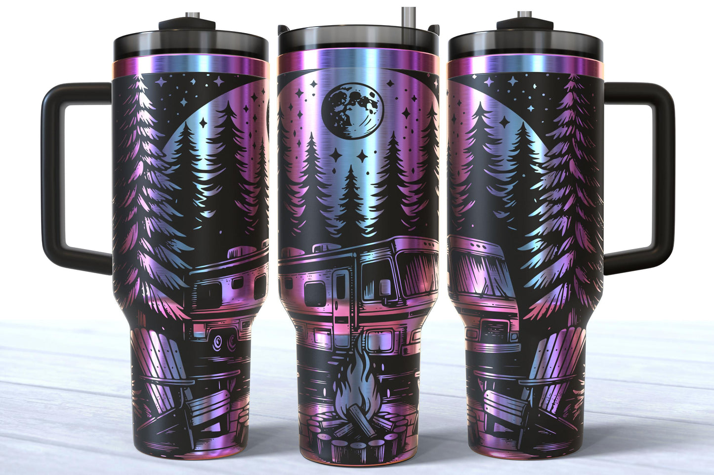 RV Camping Laser Engraved 40oz Makerflo Tumbler