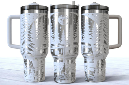 RV Camping Laser Engraved 40oz Makerflo Tumbler