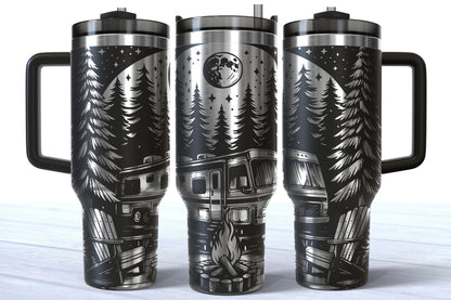 RV Camping Laser Engraved 40oz Makerflo Tumbler