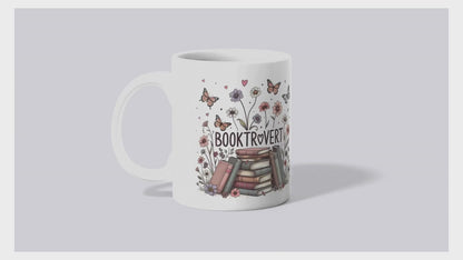 Booktrovert Mug | 11oz & 15oz Ceramic Coffee Cup