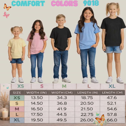 4th of July Doodle Kids Comfort Colors Tee