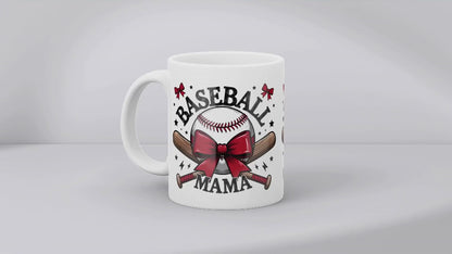 Baseball Mama Mug | 11oz & 15oz Ceramic Coffee Cup